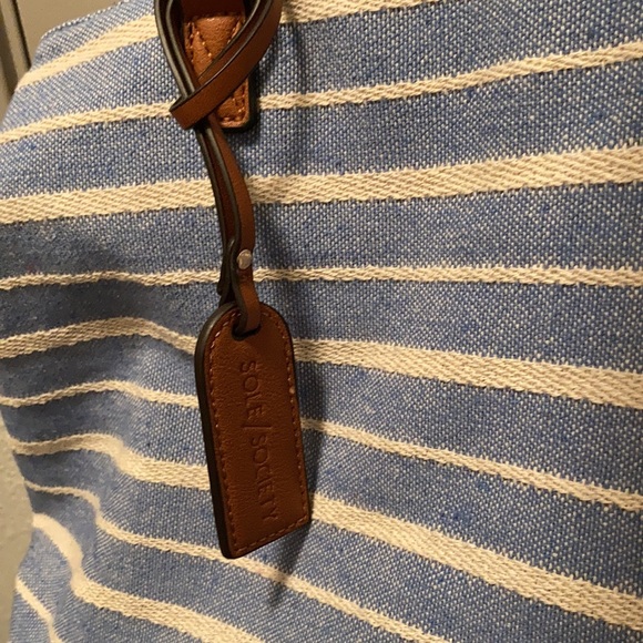 Sole Society | Oversize Millie Stripe Fabric Tote - Picture 7 of 8